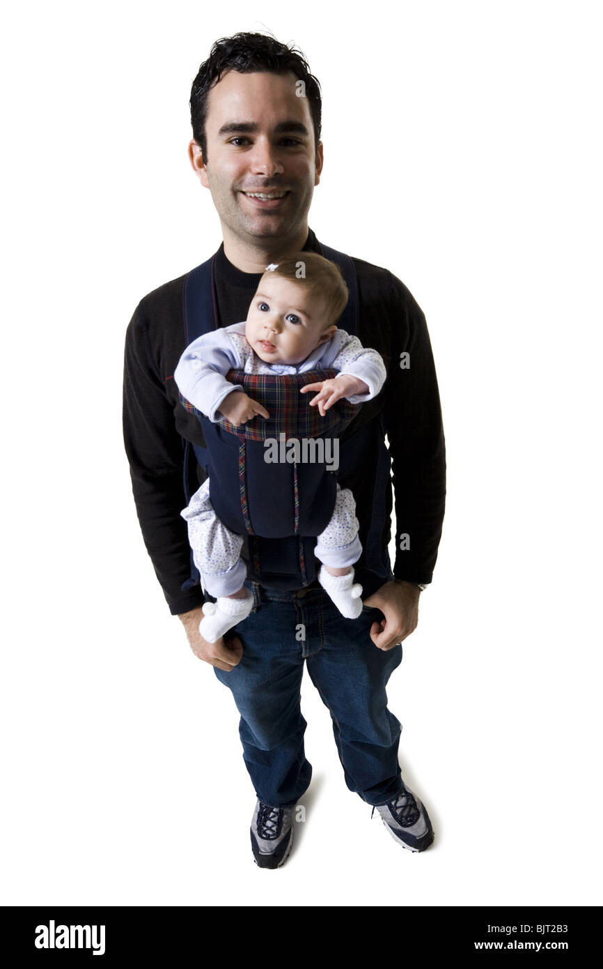 Father with baby daughter Stock Photo