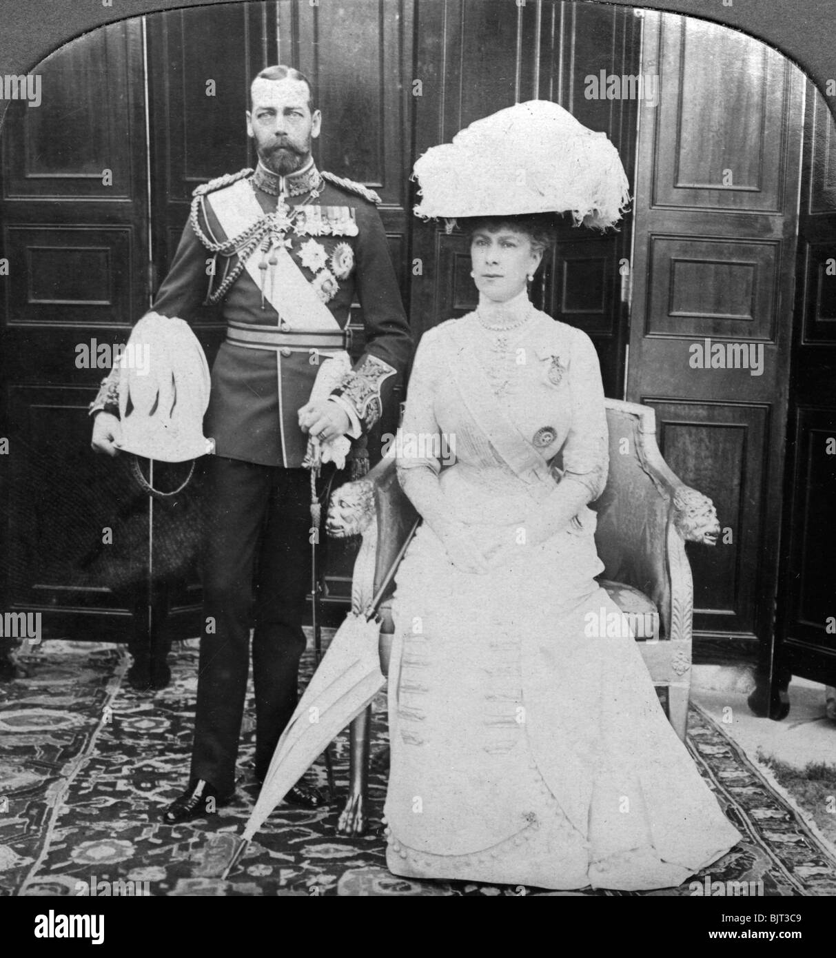 King George V 1865 1935 And Queen Mary 1867 1953 Early 20th Centuryartist Hd Girdwood