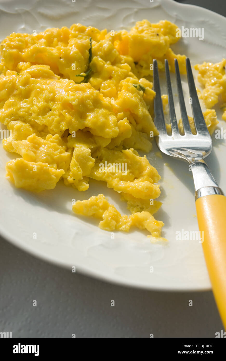 Scrambled egg and rosemary Stock Photo - Alamy