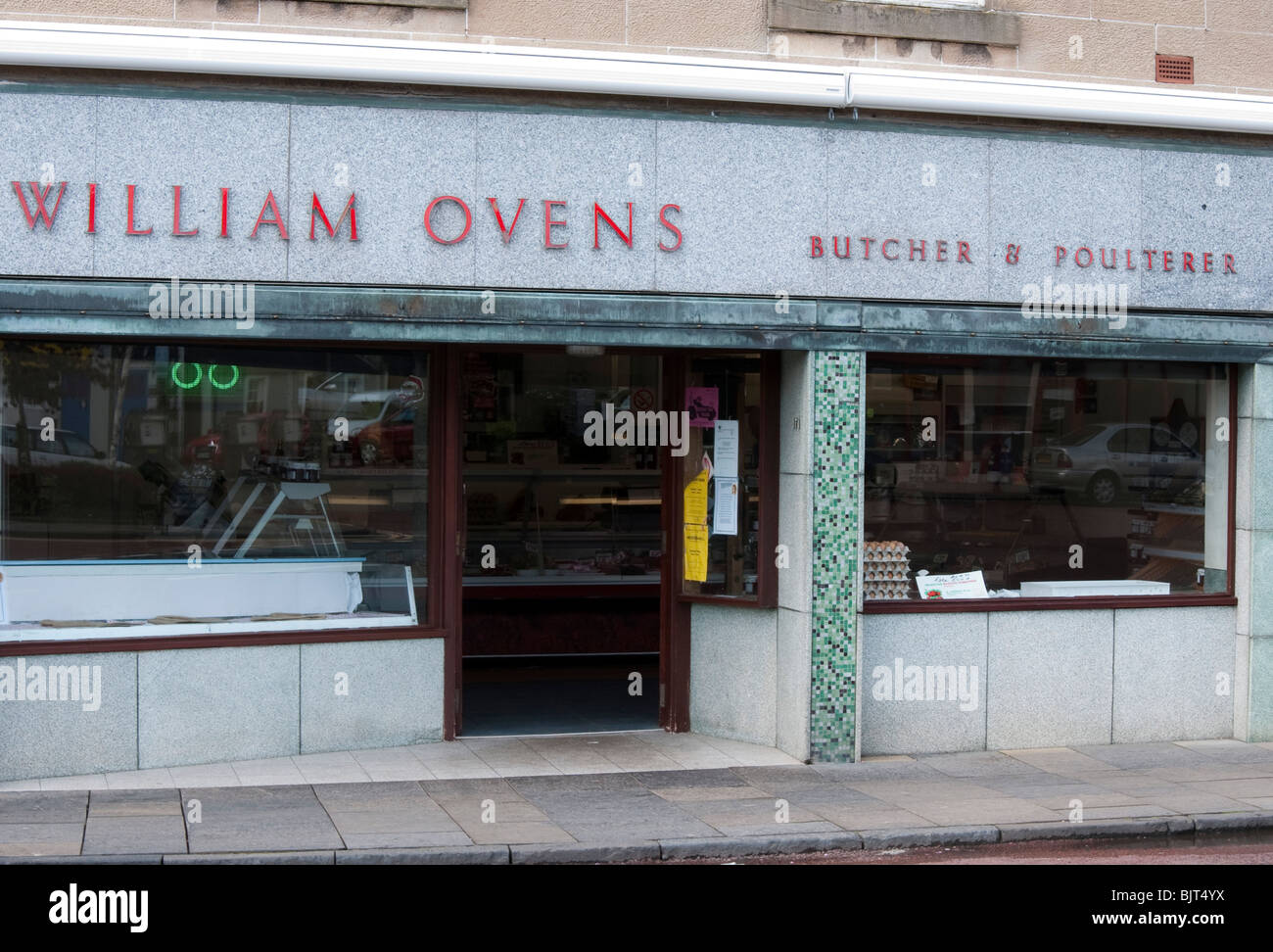 William Ovens Butchers & Poulterers Shop High Street Biggar South Lanarkshire Stock Photo