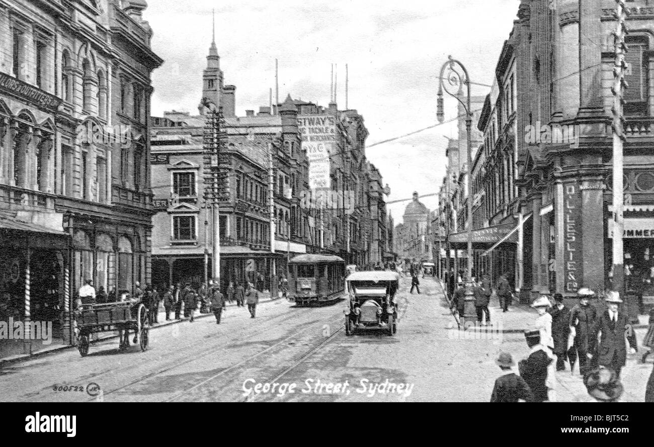 Street, Sydney, Australia, c1900s. Artist Unknown Stock Photo