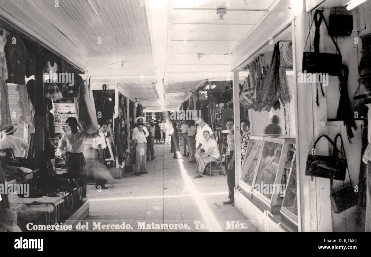 A market in Matamoros, Mexico, c1900s. Artist: Unknown Stock Photo