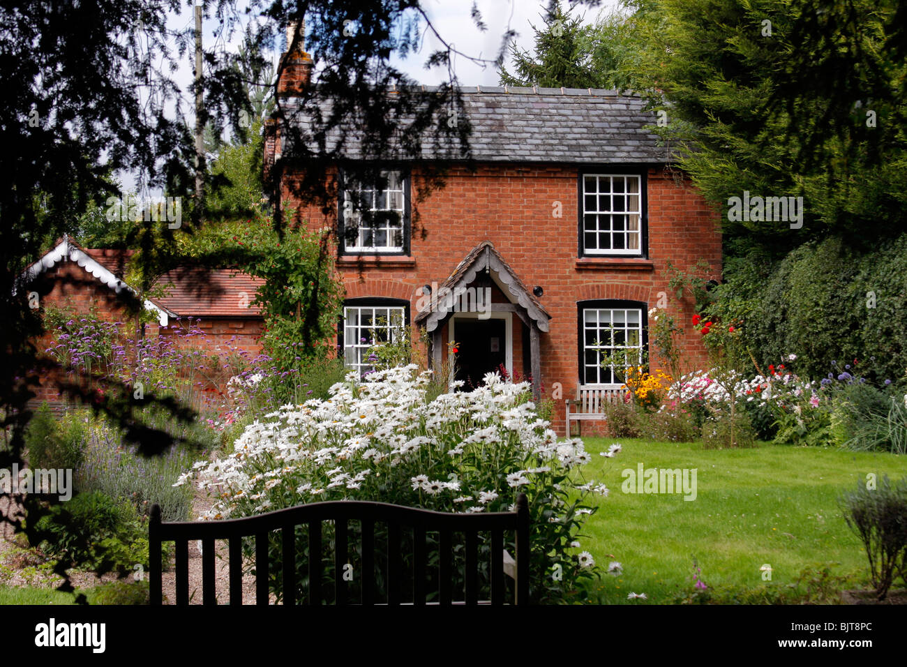 The birthplace of composer Sir Edward Elgar Firs cottage in Lower Broadheath Worcestershire Stock Photo