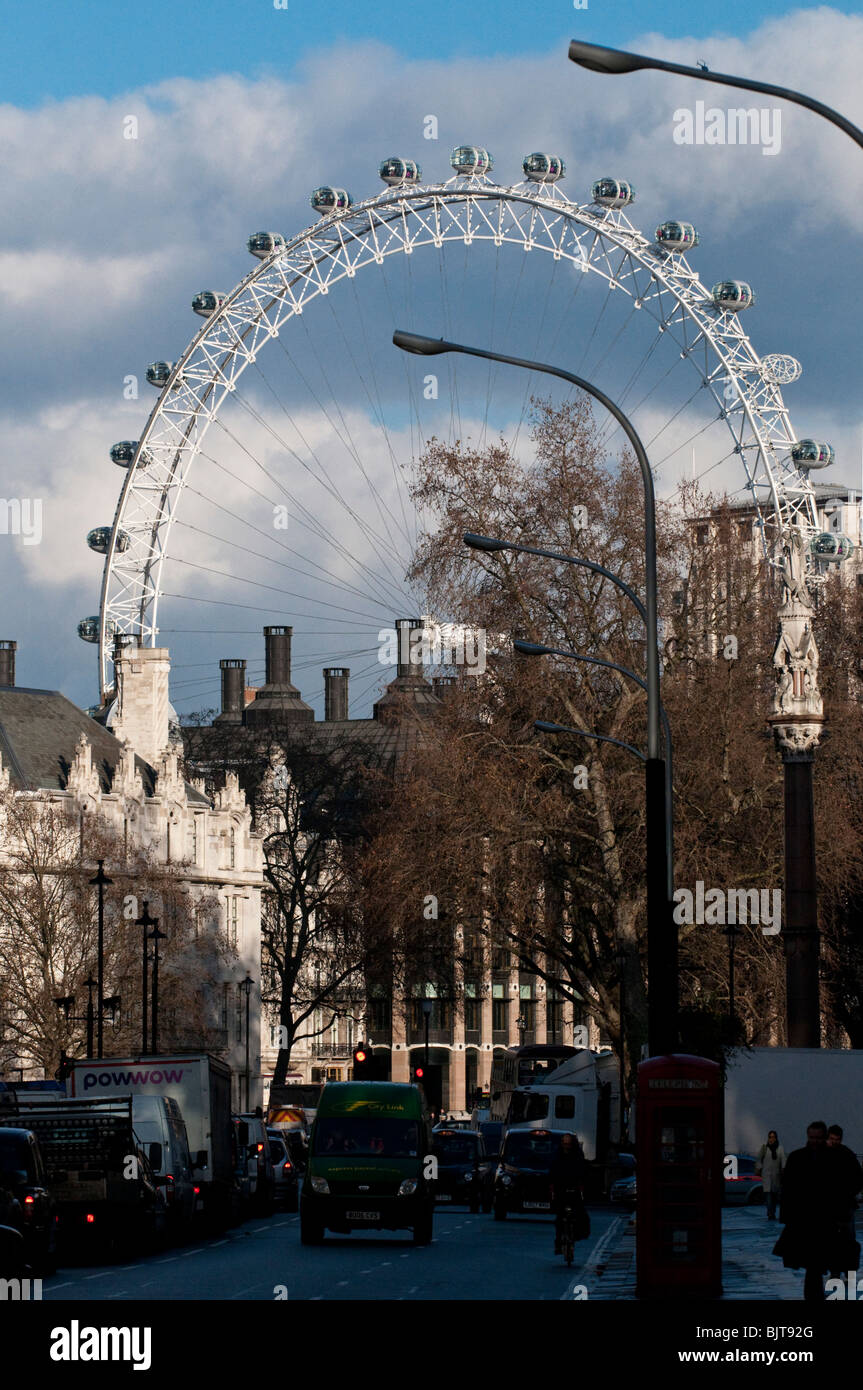The The Millennium Wheel or London Eye from Victoria Street