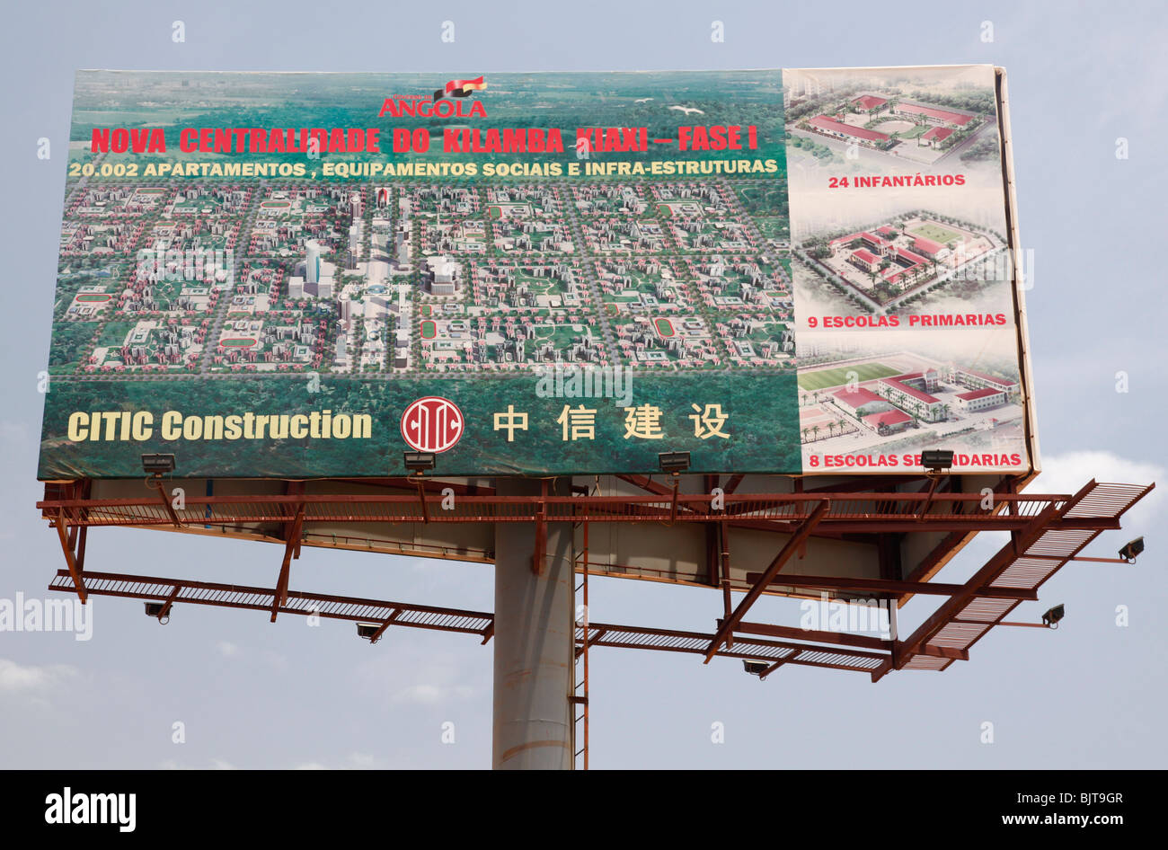 The Chinese Invasion helping in constructing housing projects on the outskirts of Luanda. Angola. Africa. © Zute Lightfoot Stock Photo