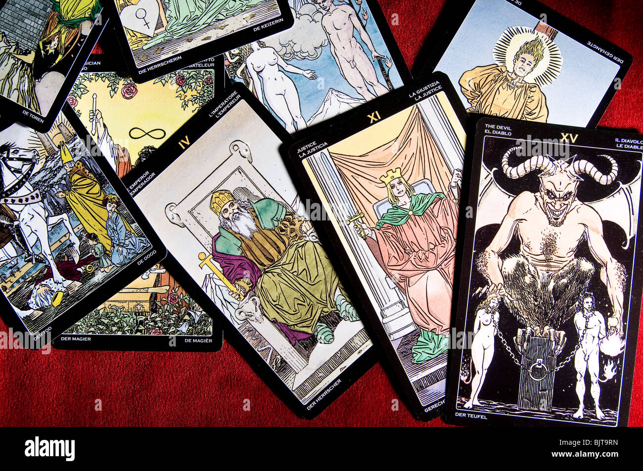classical tarot cards Stock Photo Alamy