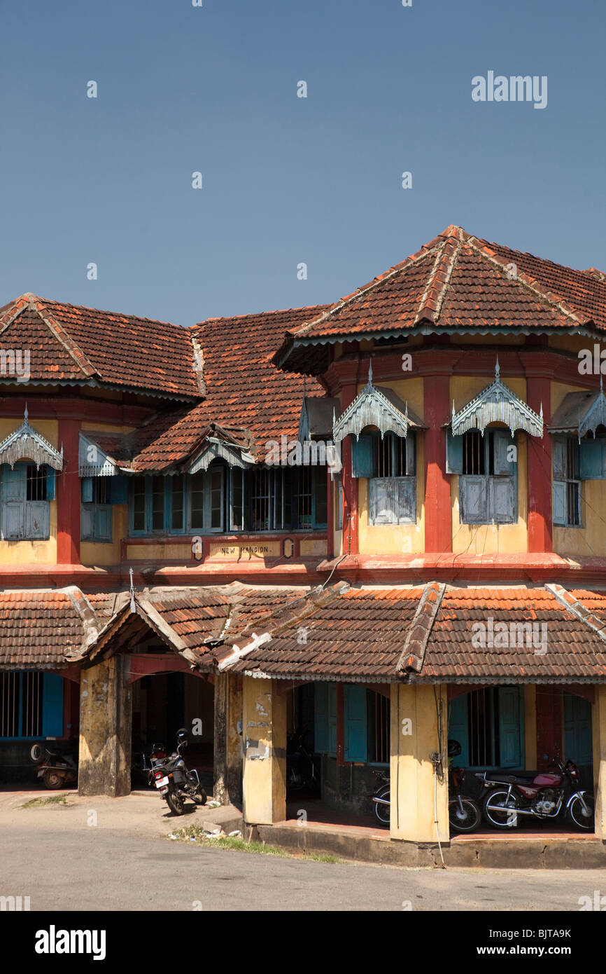 India, Kerala, Palakkad, English Church Road, New Mansion, elegant old
