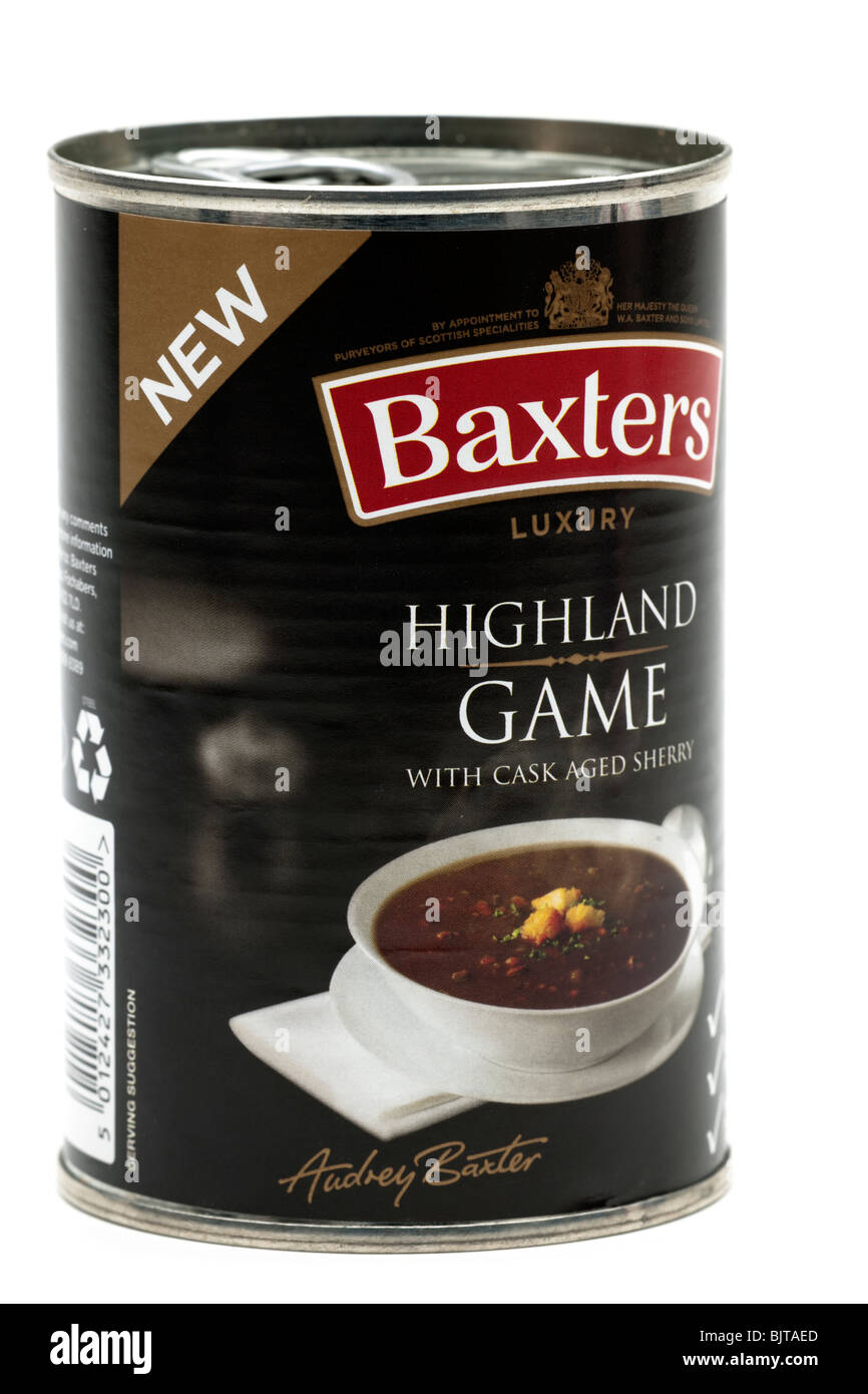 Can of Baxter's luxury Highland Game soup Stock Photo