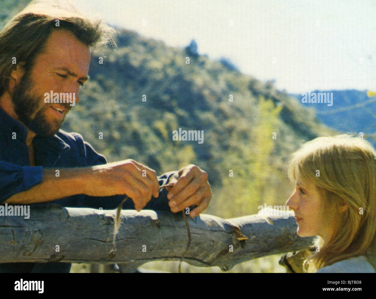 THE OUTLAW JOSEY WALES  - 1976 Warner/Malpaso film with Clint Eastwood and Sondra Locke Stock Photo