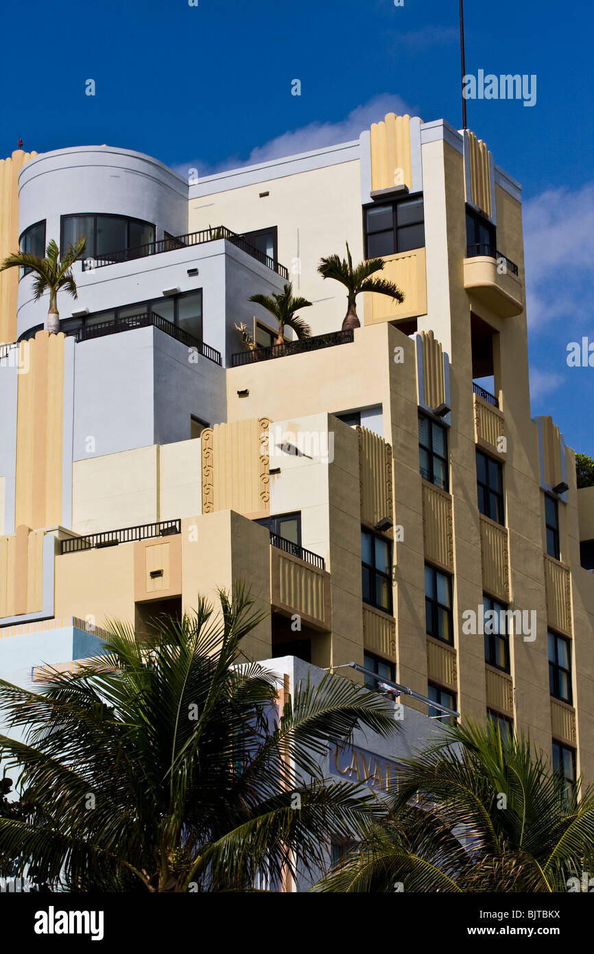 1930's Art Deco style apartment block at 1330 Ocean Drive, South Beach