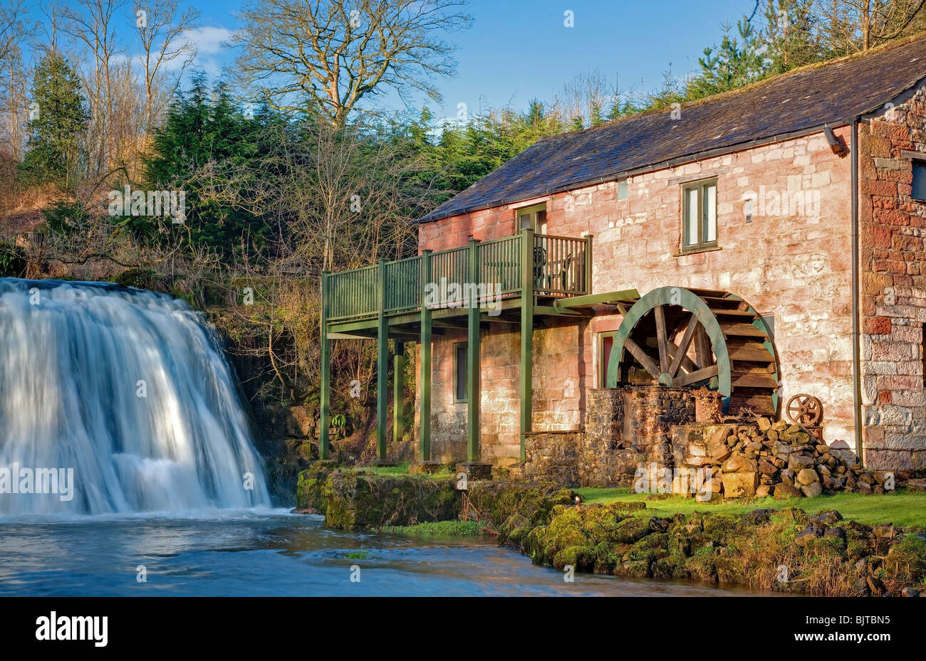 The Olde Mill Bye the Fall Stock Photo