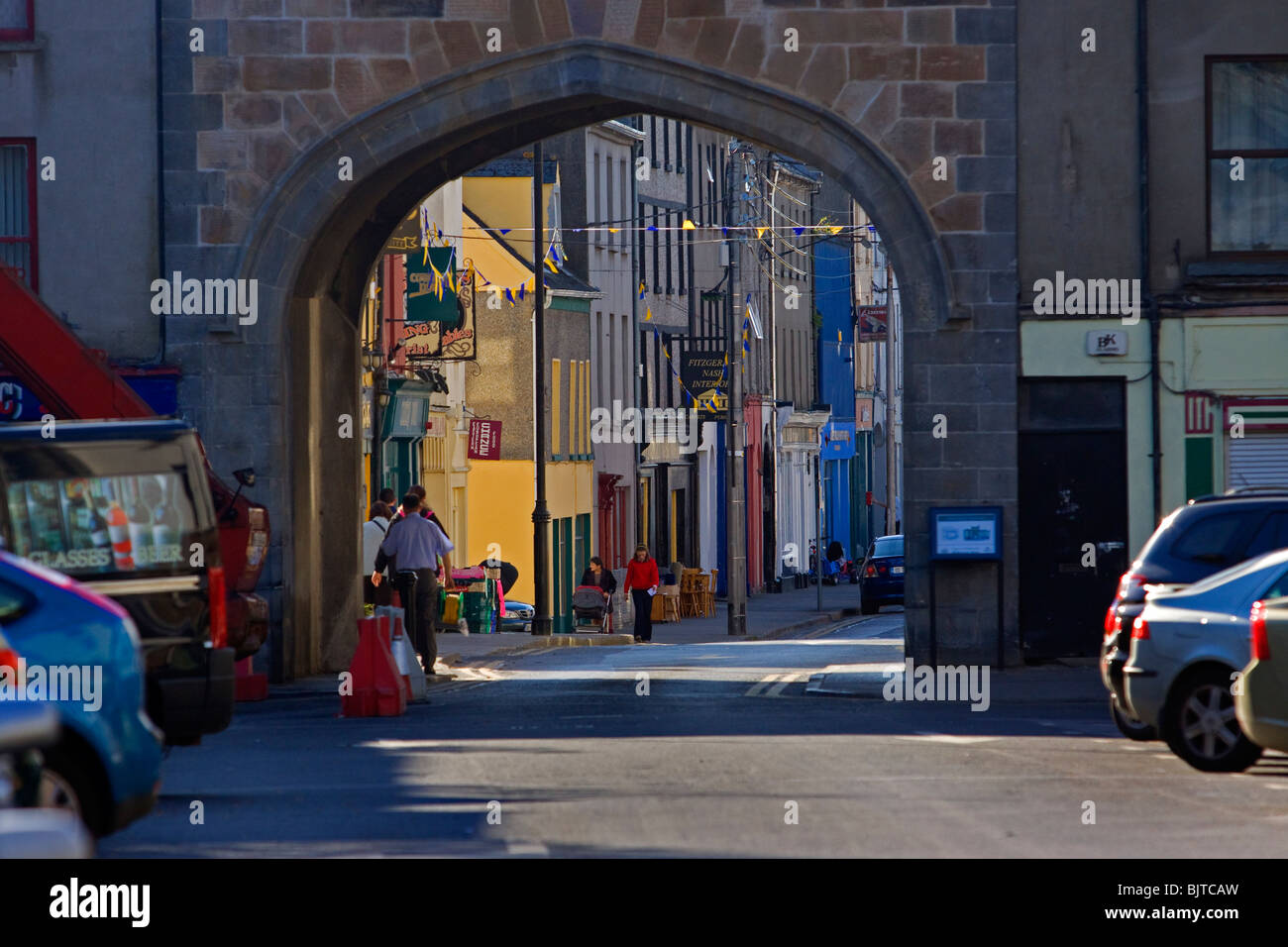 Irishtown through West Gate Clonmel Ireland Stock Photo Alamy