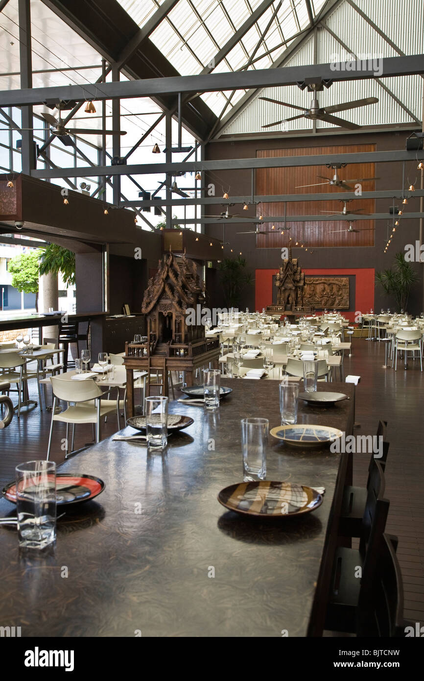 Hanuman is an elegant restaurant serving Thai Nonya and Tandoori dishes  Darwin NT Australia Stock Photo