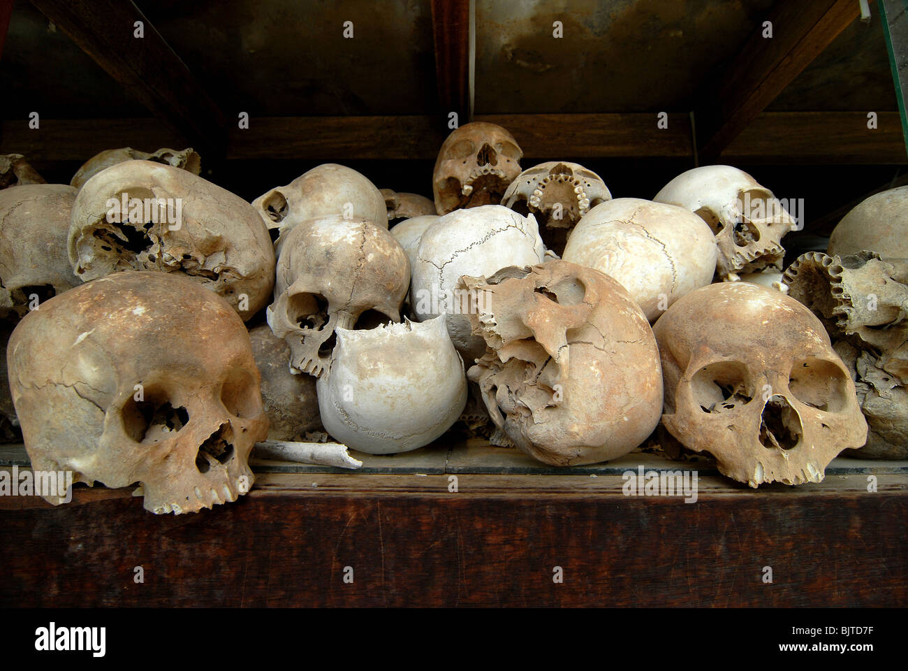Choeung Ek, The Killing Fields, mausoleum, Phnom Penh, Cambodia Stock Photo