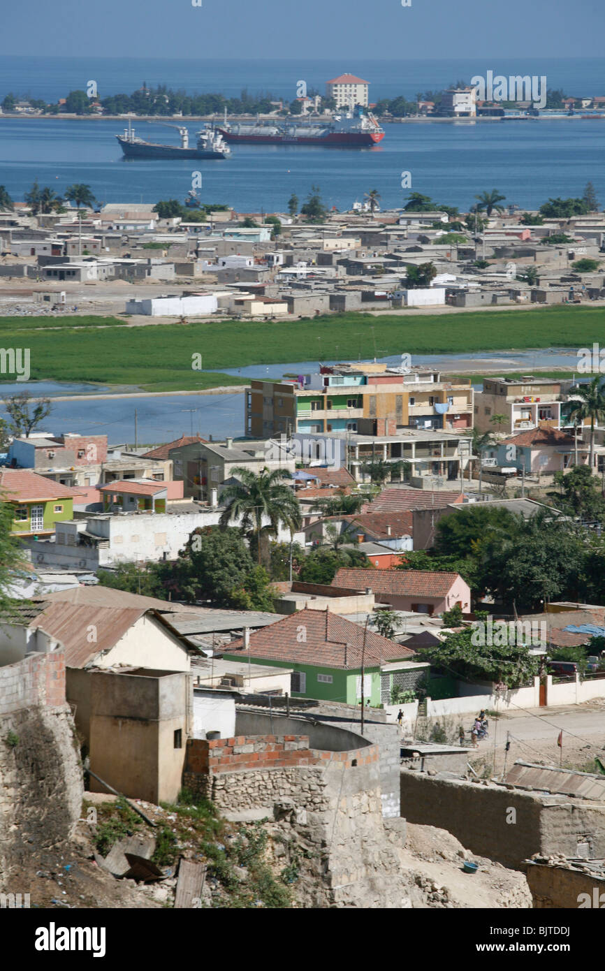 View of Lobito. From the Bairro areas on the hills to the wealthy areas