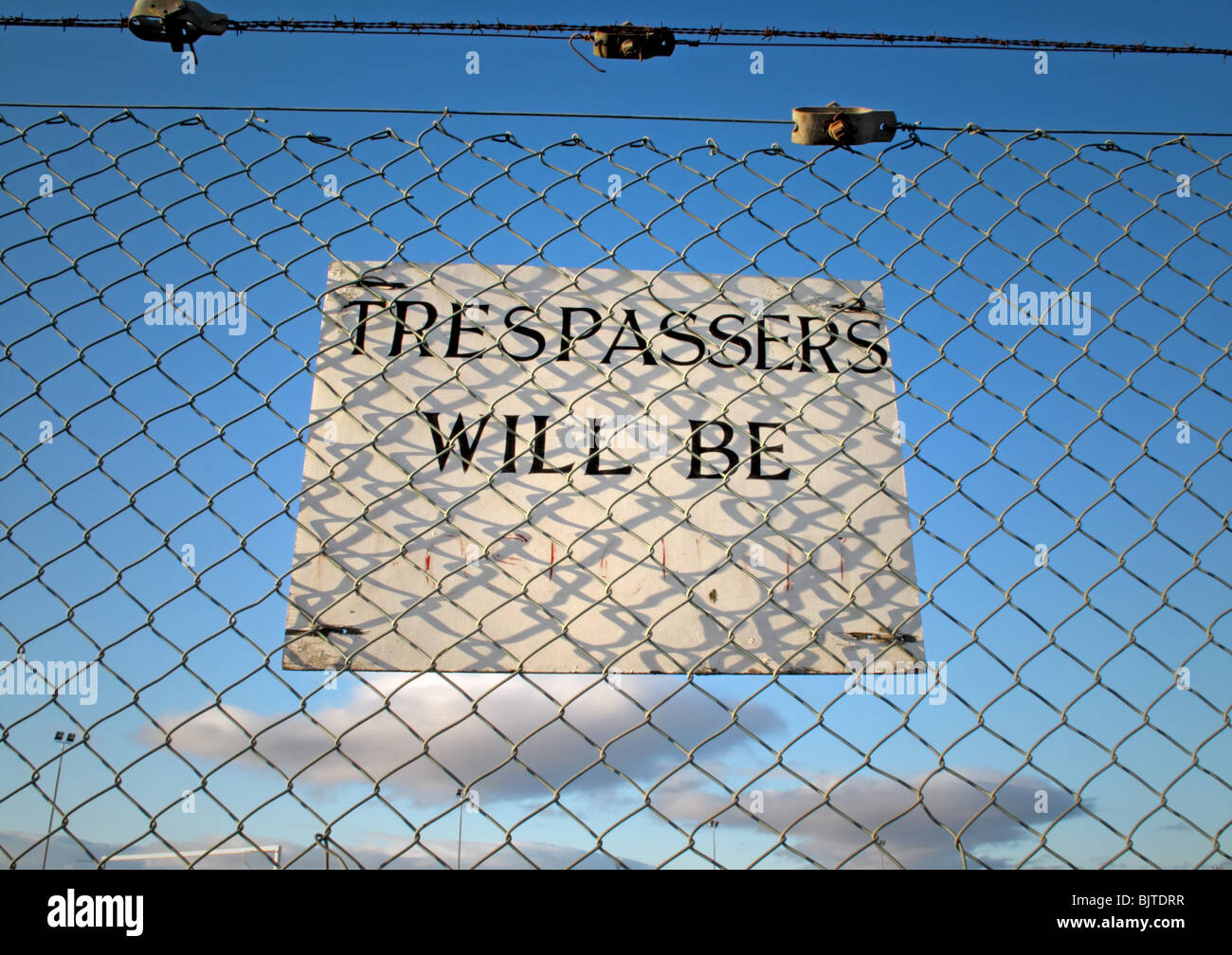 Trespassers will be prosecuted hires stock photography and images Alamy