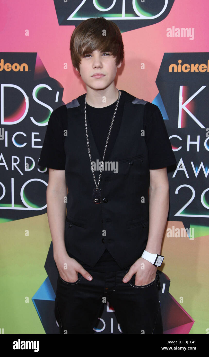JUSTIN BIEBER NICKELODEON KIDS CHOICE AWARDS 2010 LOS ANGELES CA USA 27