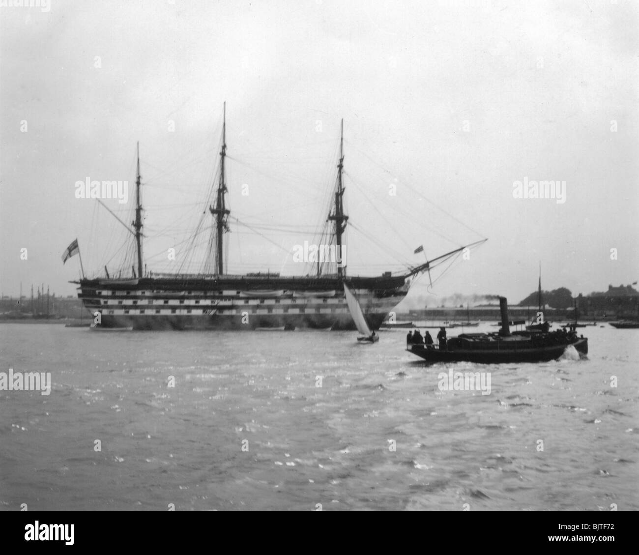 HMS Victory, Isle of Wight, England, 1912. Artist: Unknown Stock Photo ...