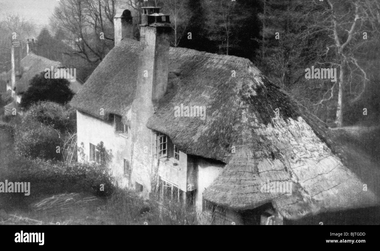 Cottage, Selworthy, Somerset, 1924-1926.Artist: Emil Otto Hoppe Stock Photo