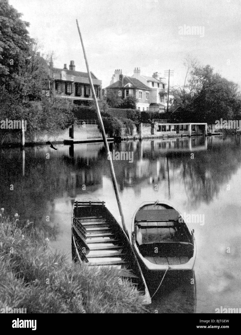 The Thames near Weybridge, Surrey, England, 19241926. Artist Unknown