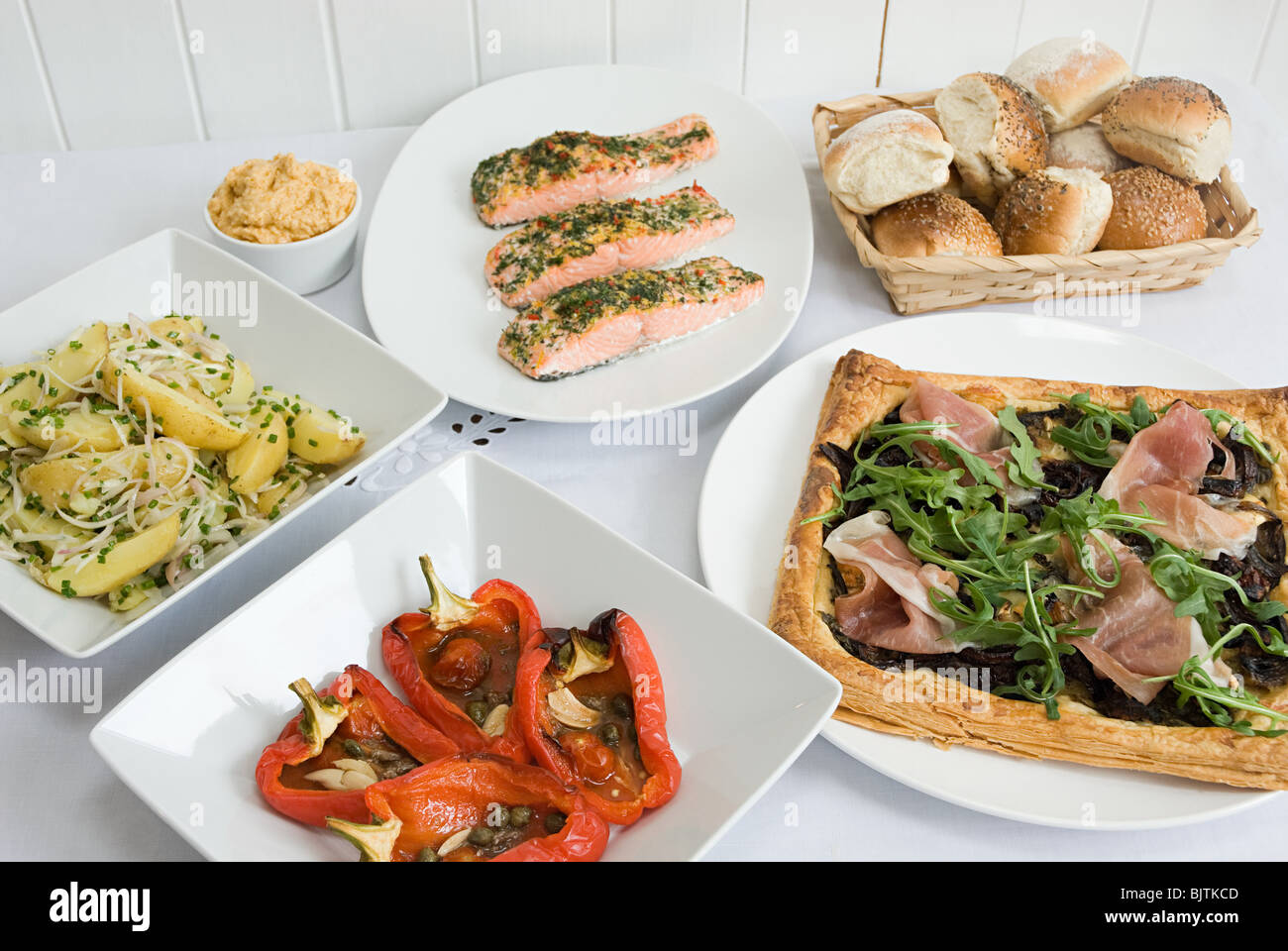 Selection of dishes Stock Photo