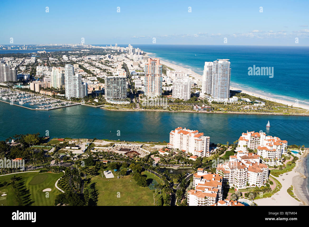 Miami beach area Stock Photo