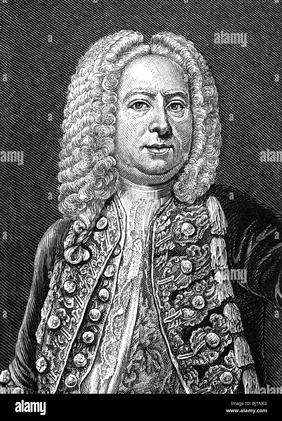 Cocceji, Samuel von, 20.10. 1679 - 4.10.1755, German jurist, Prussian Minister of Justice 1738 - 1739 and 1741 - 1746, Grand Chancellor 1747 - 1755, half length, copper engraving by Haid, Augsburg, circa 1750, , Artist's Copyright has not to be cleared Stock Photo