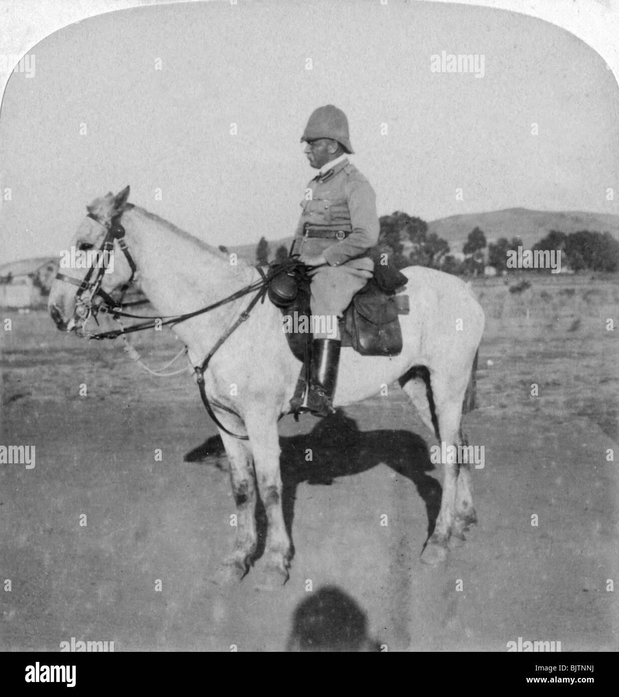 Major-General John French, the intrepid cavalry leader, Pretoria, South Africa, Boer War, 1901.Artist: Underwood & Underwood Stock Photo