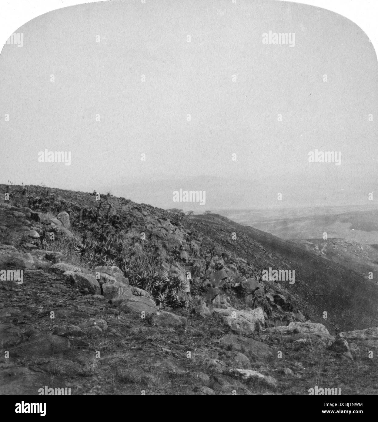 South slope of Spion Kop, South Africa, Boer War, 1901.Artist Underwood & Underwood Stock Photo