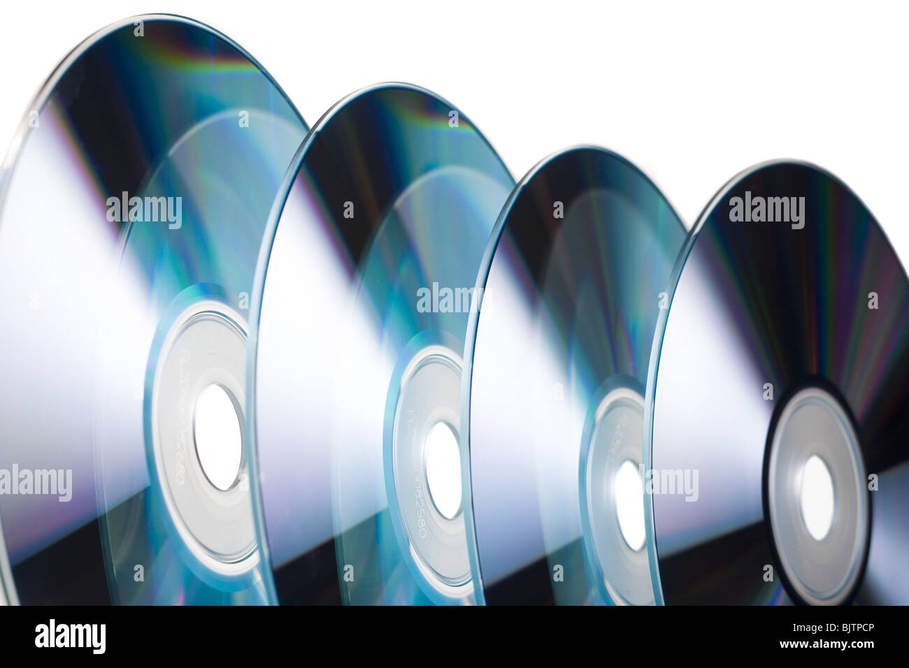 Closeup of CDs Stock Photo Alamy