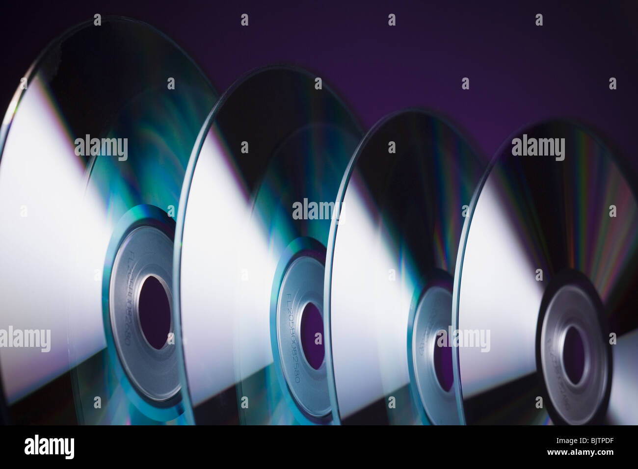 Closeup of CDs Stock Photo Alamy