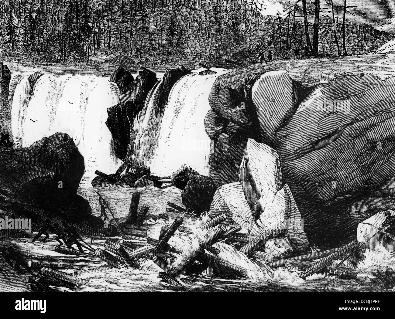 Lumber industry 19th century hires stock photography and images Alamy