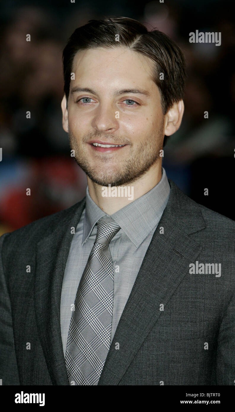 TOBEY MAGUIRE SPIDERMAN 3 UK FILM PREMIERE THE ODEON LEICESTER SQUARE LONDON ENGLAND 23 April 2007 Stock Photo