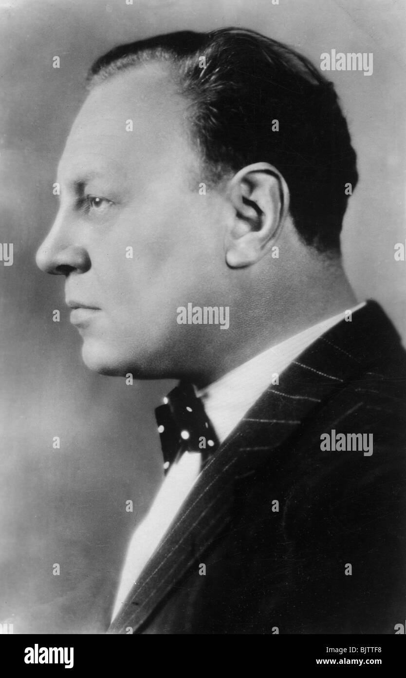 Emil Jannings (1884-1950), Swiss actor, 20th century. Artist: Unknown Stock Photo