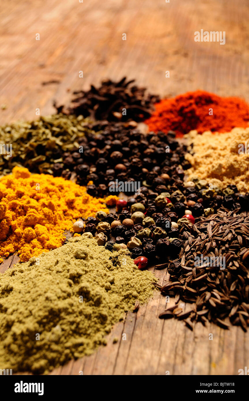 mix of spices Stock Photo Alamy