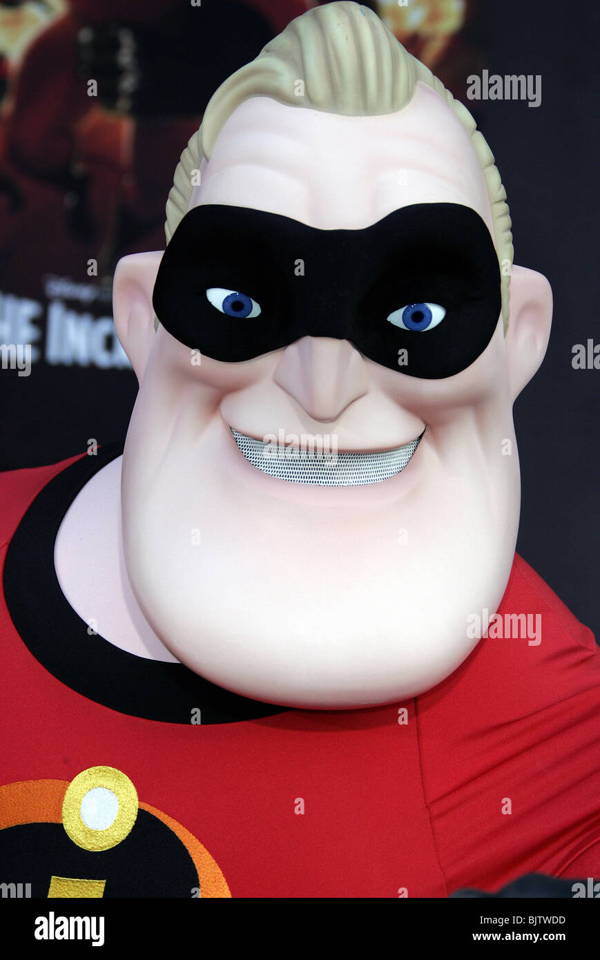 MR. INCREDIBLE THE INCREDIBLES WORLD PREMIER HOLLYWOOD LOS ANGELES USA 24 October 2004 Stock Photo