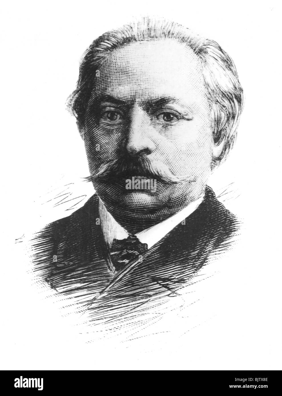 Goldmark, Karl, 18.5.1830 - 2.1.1915, Austrian composer, portrait, wood engraving after drawing by F. Waibler, before 1891, after photo, Stock Photo