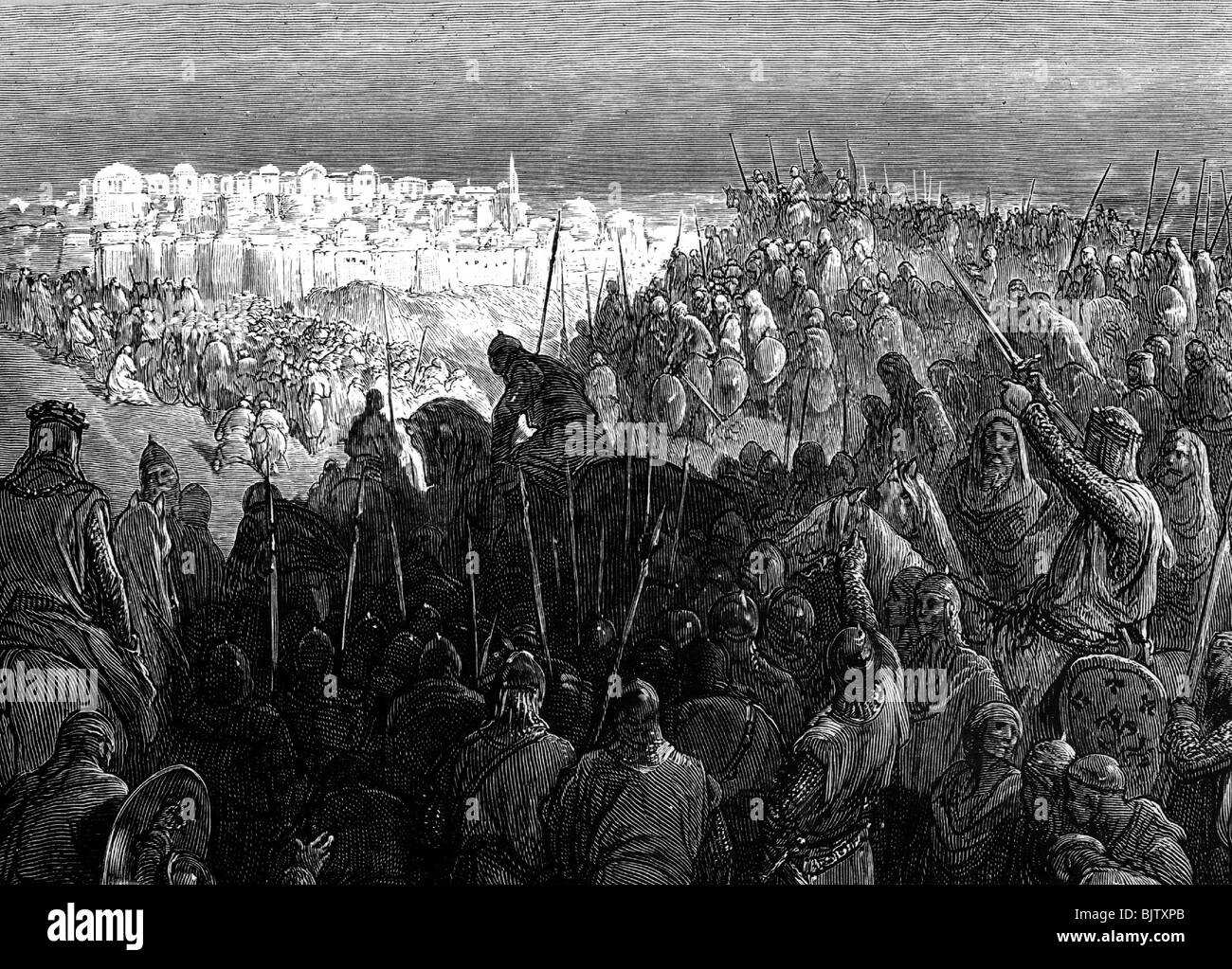 Middle Ages, crusades, 1st crusade 1096 - 1099, Artist's Copyright has not to be cleared Stock Photo