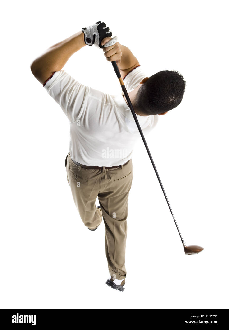 Golf swing above hi-res stock photography and images - Alamy