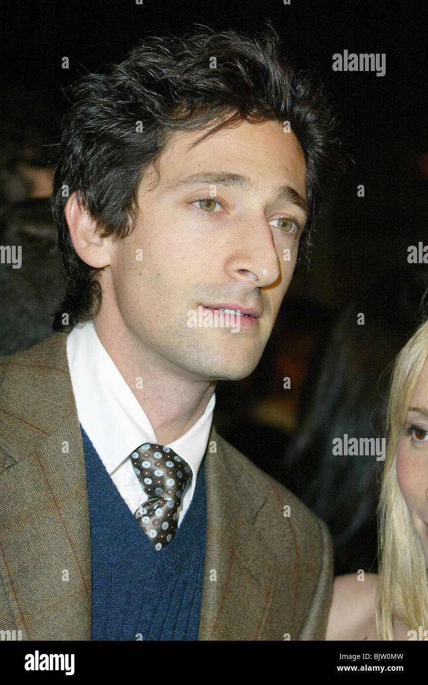 ADRIEN BRODY COLD MOUNTAIN PREMIERE LOS ANGELES MANN THEATRE WESTWOOD LOS ANGELES USA 07 December 2003 Stock Photo