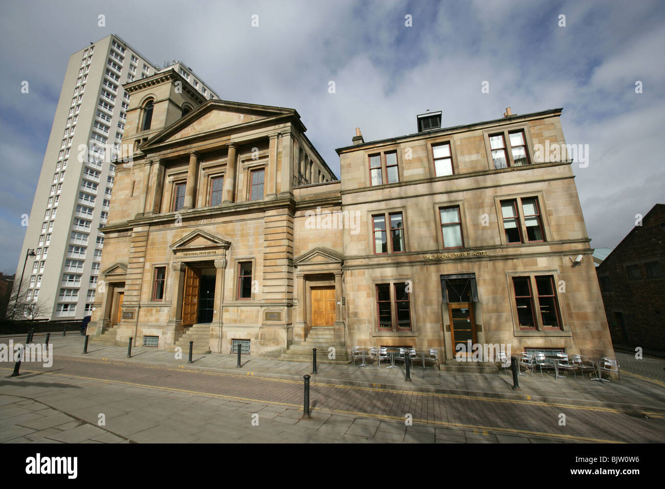 City of Glasgow, Scotland. Front façade of the National Piping Centre situated at Glasgow’s McPhater Street. Stock Photo
