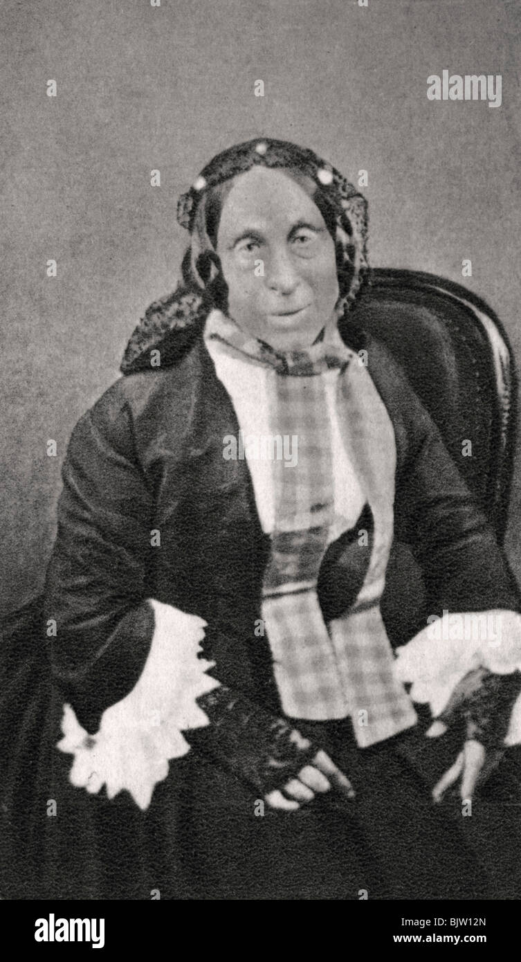 Marceline Desbordes-Valmore, French poet, 1859. Artist: Unknown Stock Photo