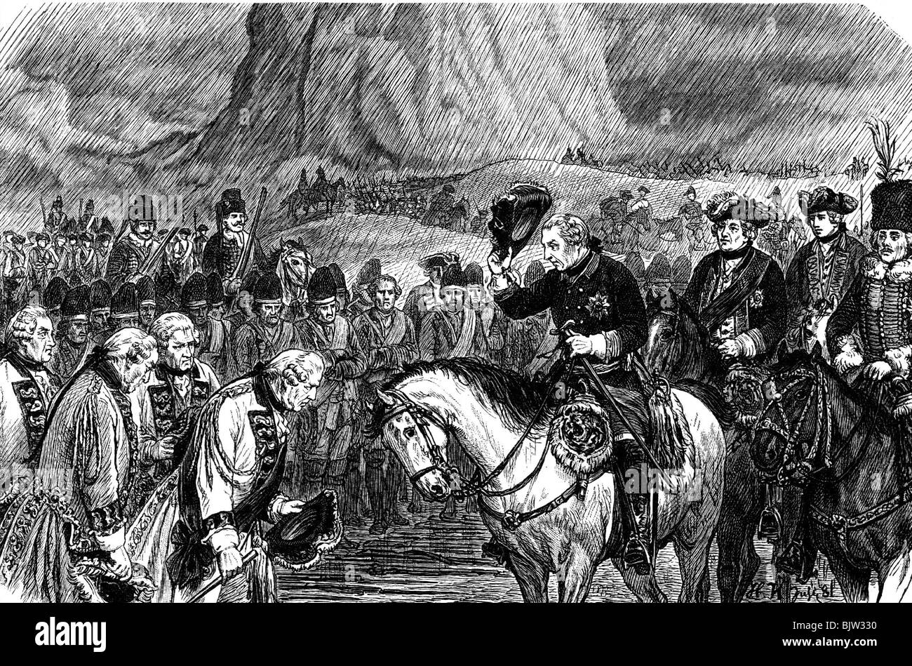 events, Seven Years War 1756 1763, surrender of the Saxon Army at the