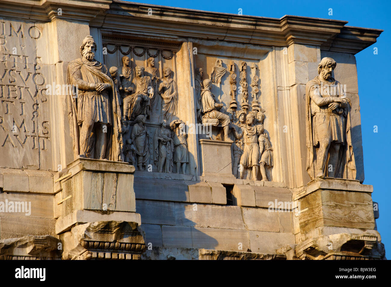 Detail from The Arch Of Constantine . Rome Stock Photo