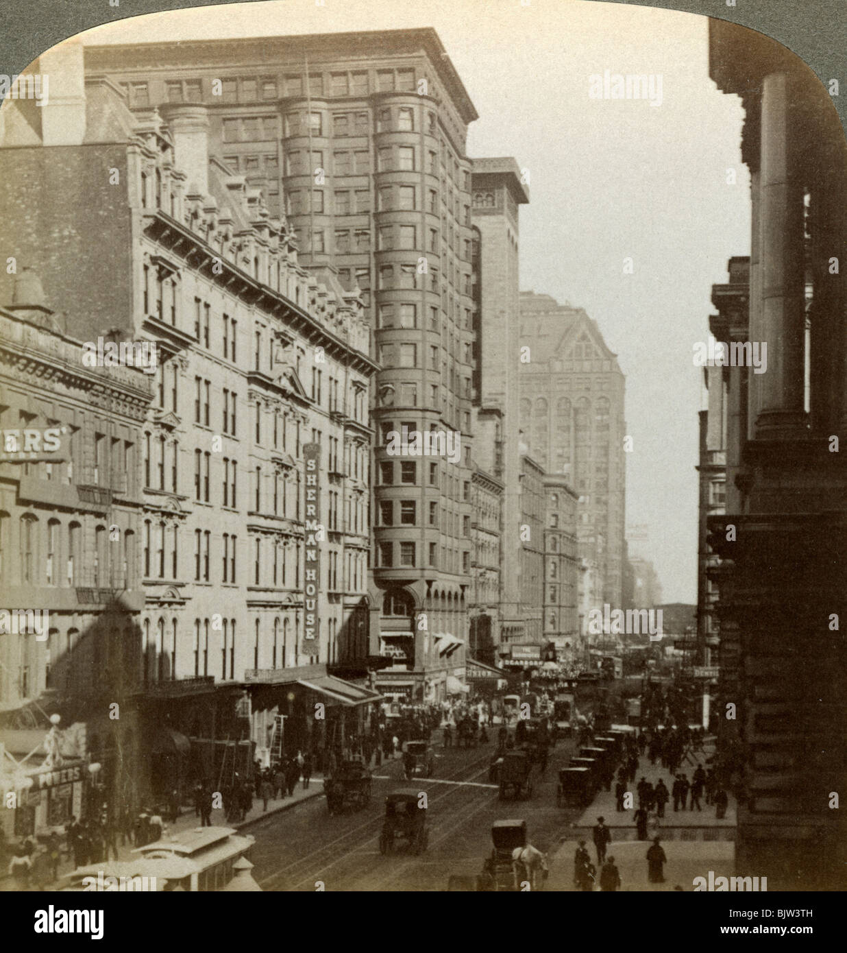 Skyscrapers, Randolph Street, Chicago, Illinois, USA, c late 19th