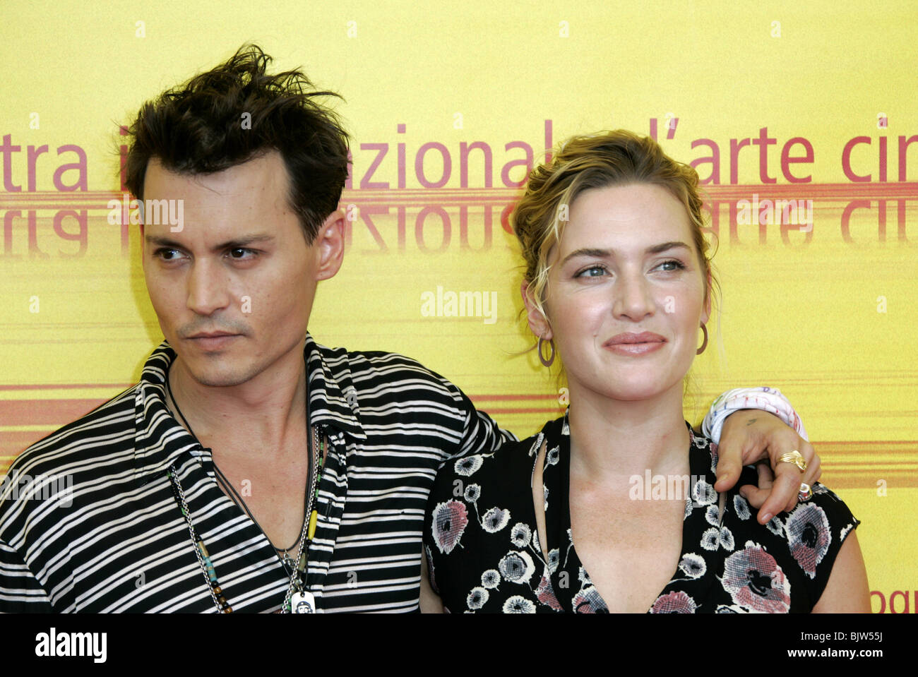 Reunion Between Johnny Depp And Kate Winslet At The Palm Spring