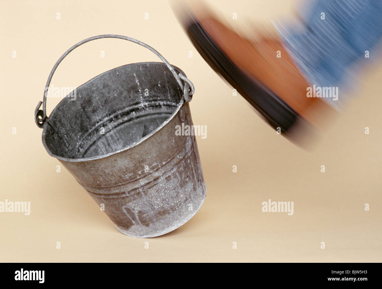 Cliche-Kick the Bucket Stock Photo - Alamy