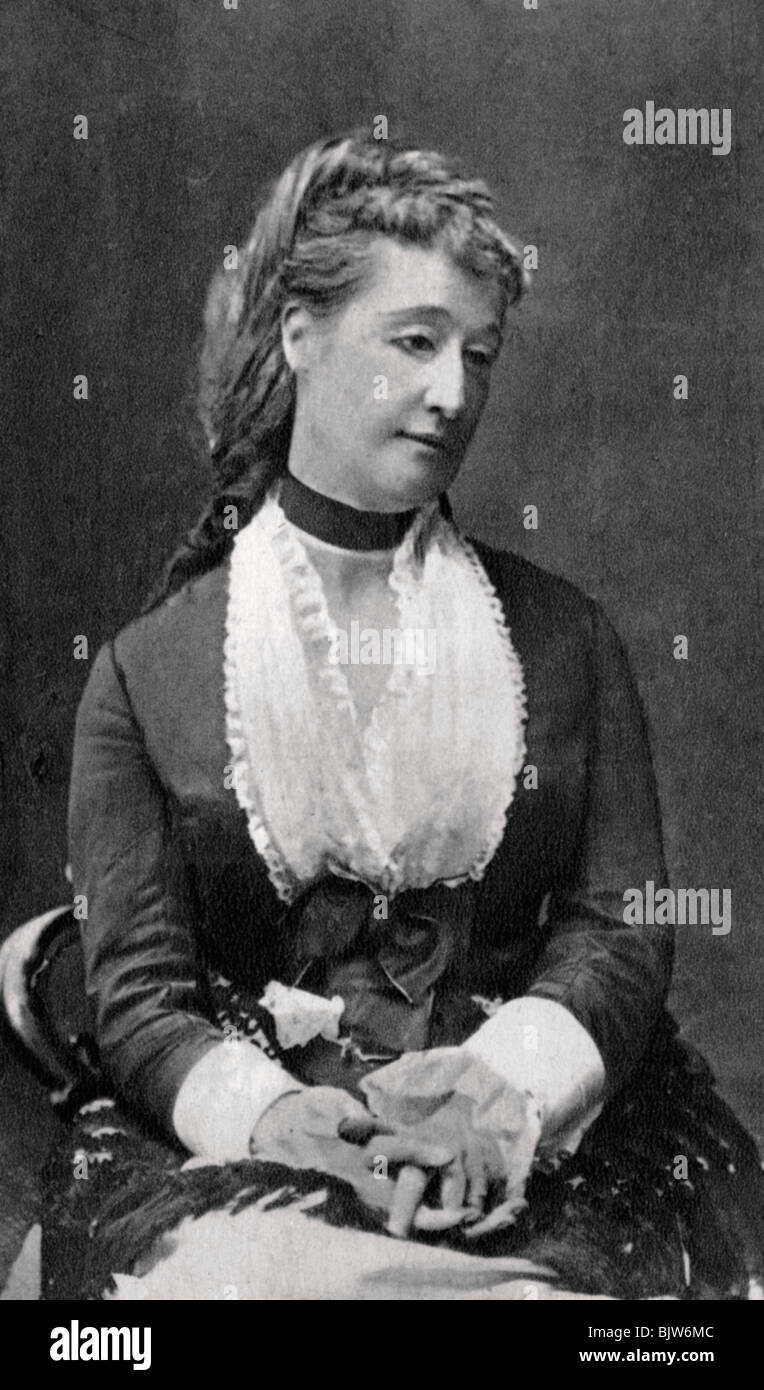 Eugenie de Montijo, Empress Consort of Napoleon III of France, c1865-1875 Artist: Unknown Stock Photo