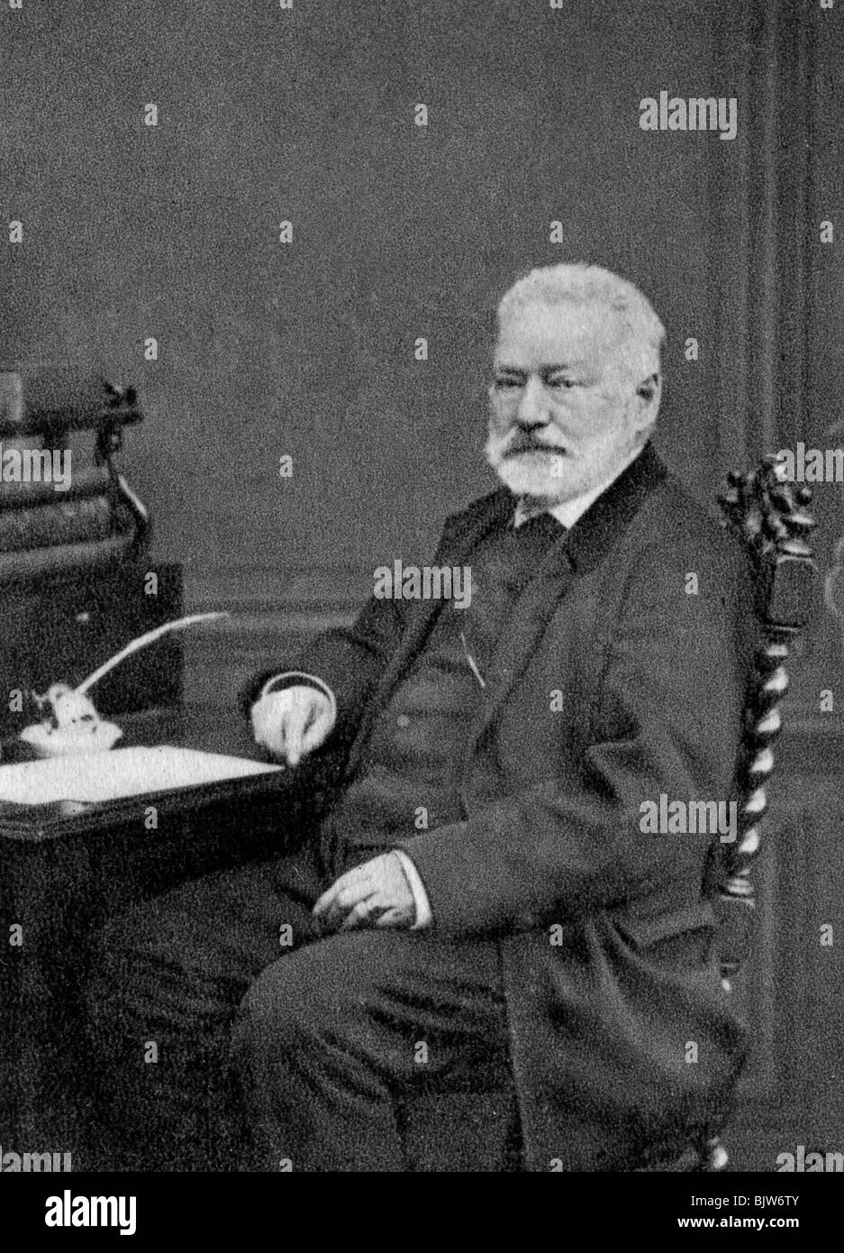 Victor Hugo, French author, 1872. Artist: Unknown Stock Photo