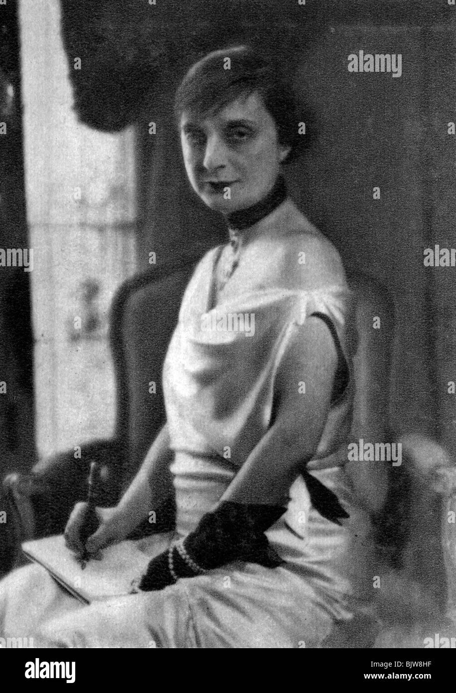 Anna de Noailles, French author, 1930. Artist: Unknown Stock Photo - Alamy